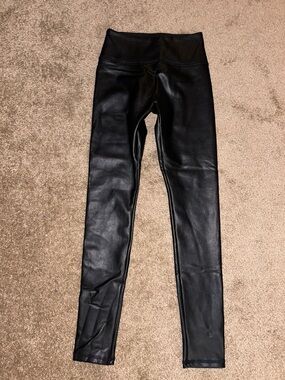 Hollister Black ultra high rise Faux Leather Leggings